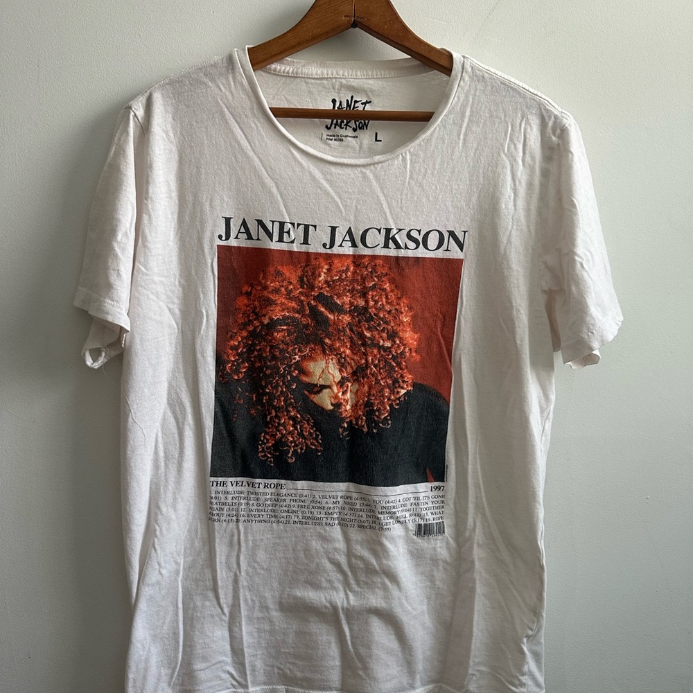 Janet Jackson Velvet Rope Tour Tshirt Size Large